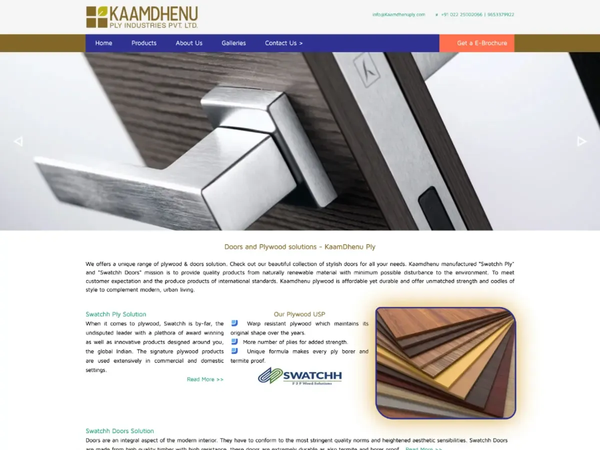 The old site - template layout, slow load, no brand story