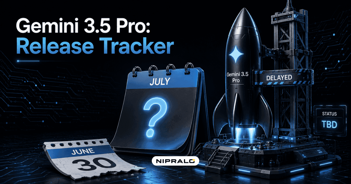 Gemini 3.5 Pro release date tracker showing a timeline of two missed deadlines and the rumoured July 17 2026 launch date