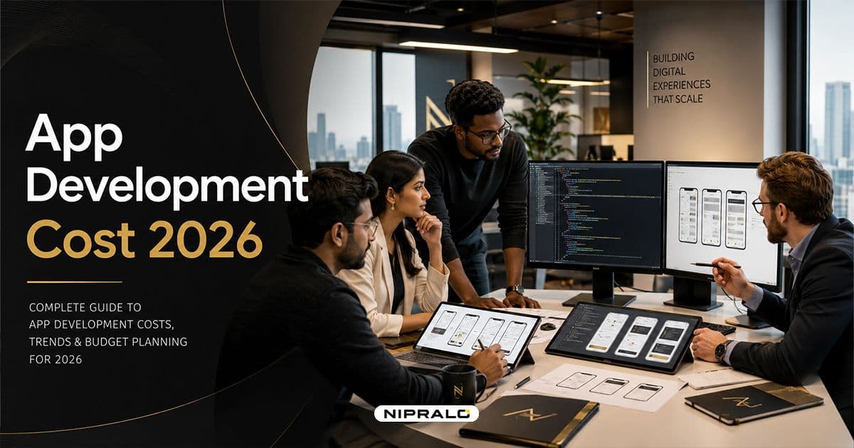 Mobile app development cost breakdown in India for 2026 showing app architectures and budget ranges